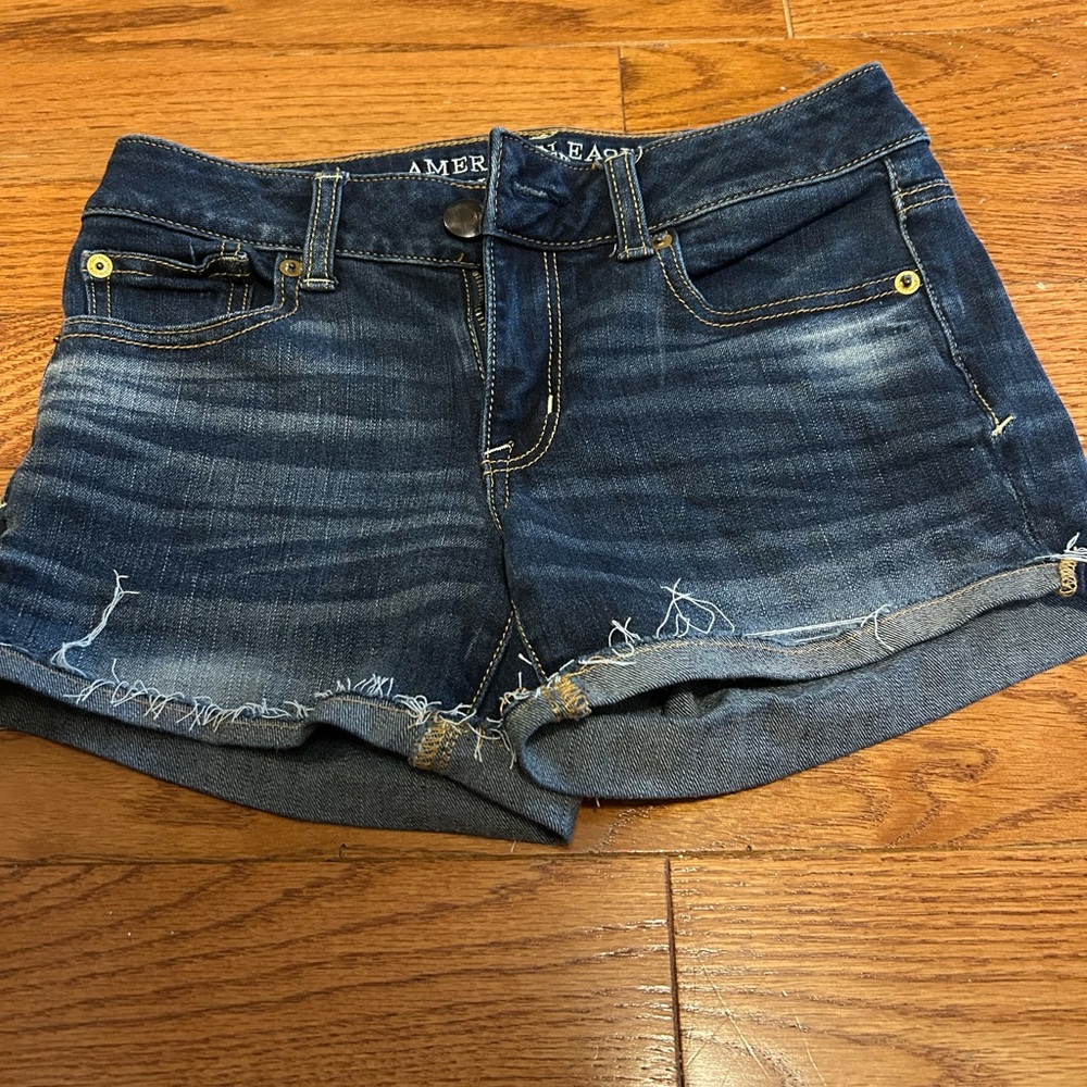 American Eagle Outfitters Dark Blue Jean Shorts